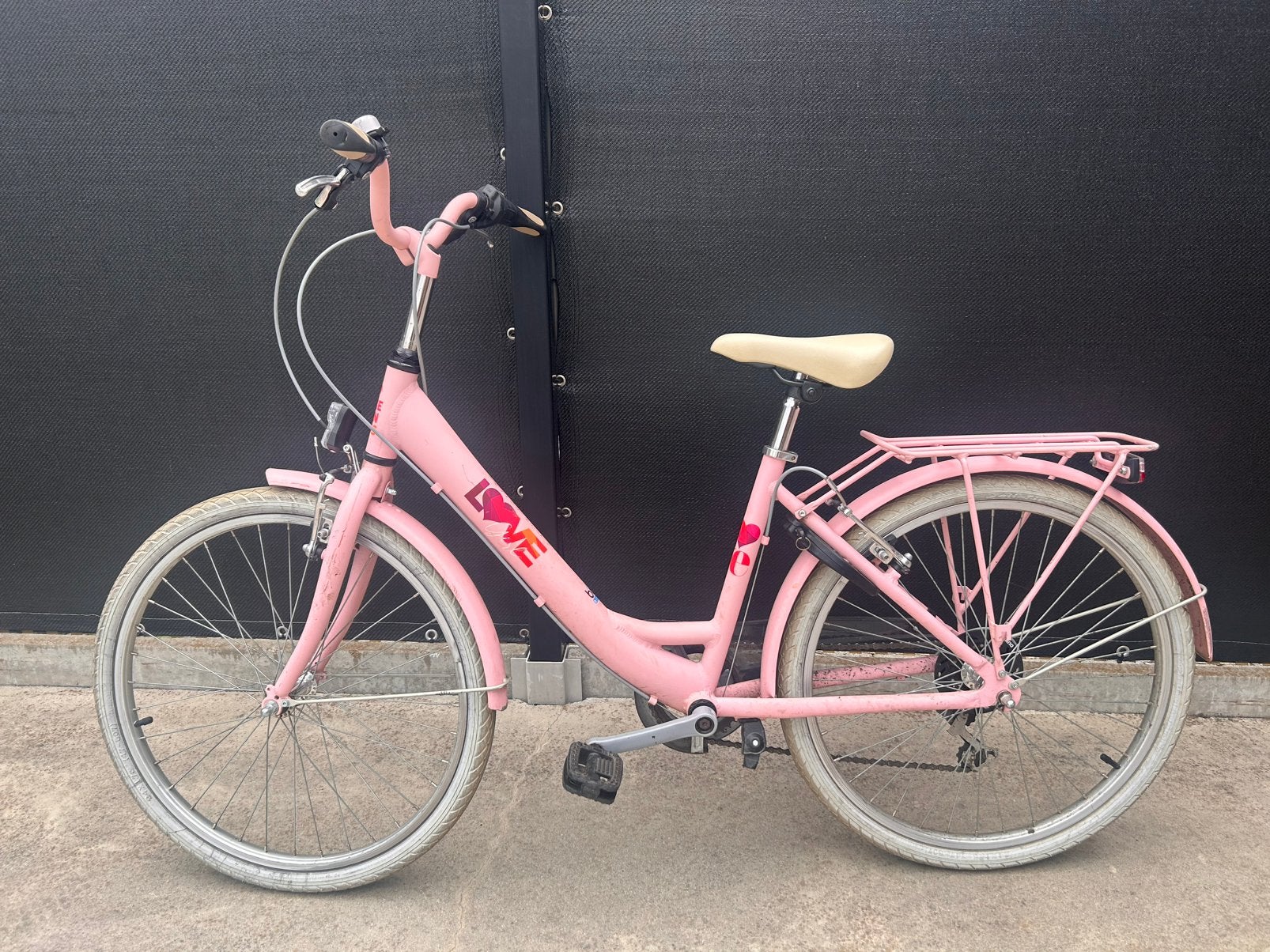 Bike fun 24” love Girl roze, Fietsen en Brommers, Ophalen, Gebruikt, 24 inch