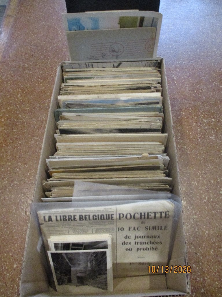 Lot van 620 postkaarten WO1, Verzenden