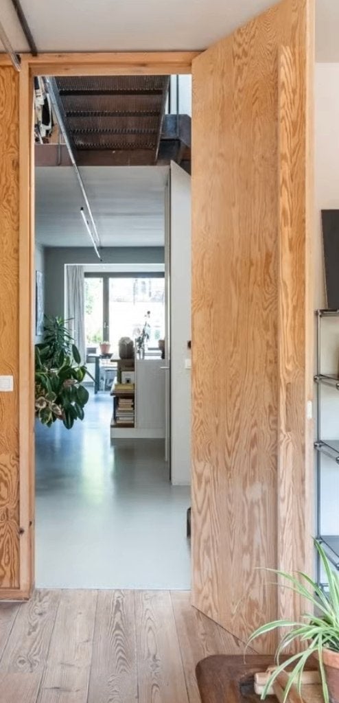 2 stevige deuren in hout, Doe-het-zelf en Bouw, Ophalen, 80 tot 100 cm, 215 cm of meer, Binnendeur