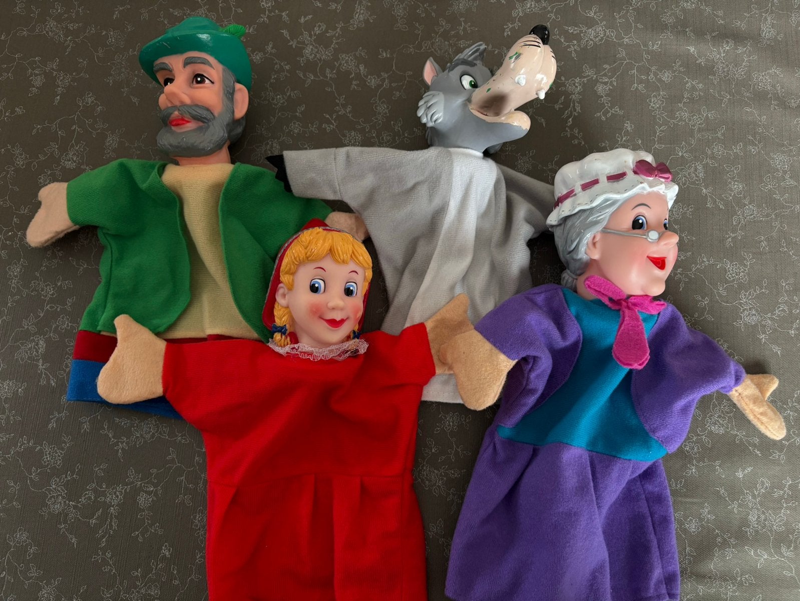 Poppenkastpoppen roodkapje, Kinderen en Baby's, Speelgoed | Poppen, Ophalen of Verzenden, Gebruikt, Overige typen