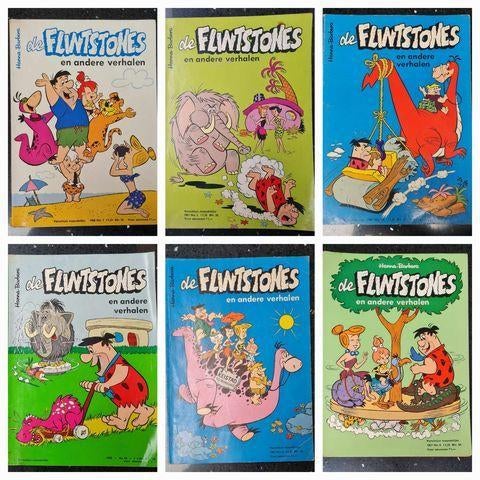 82 The Flintstones strip boeken HANNA BARBERA, Complete serie of reeks, Hanna-Barbera, Ophalen, Gelezen