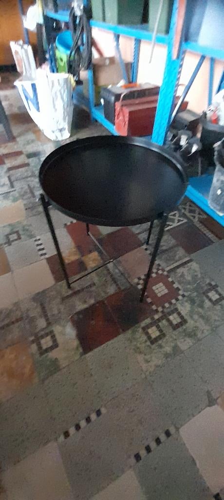 Table de salon, Enlèvement, Comme neuf, Rond, Métal