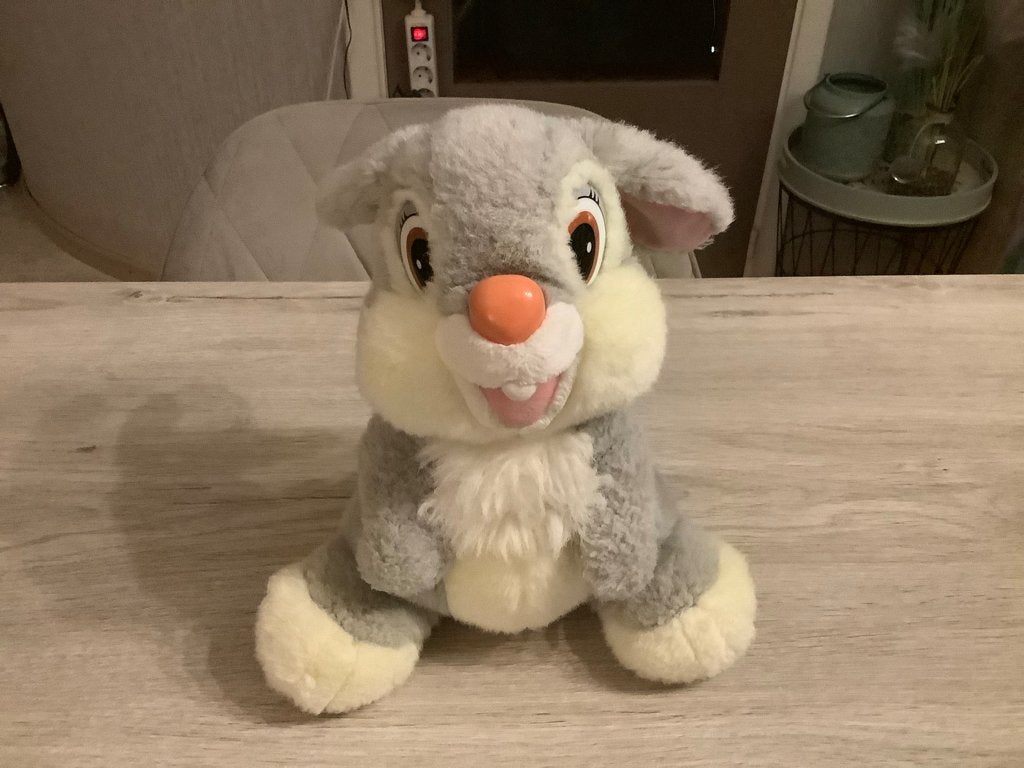 Disney Bambi Stampertje pluche character (30 cm), Disney, Disney, Grijs, Konijn