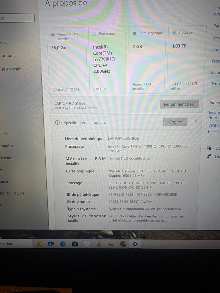 Pc gaming Hp, 17 pouces ou plus, Comme neuf, Enlèvement, Gaming