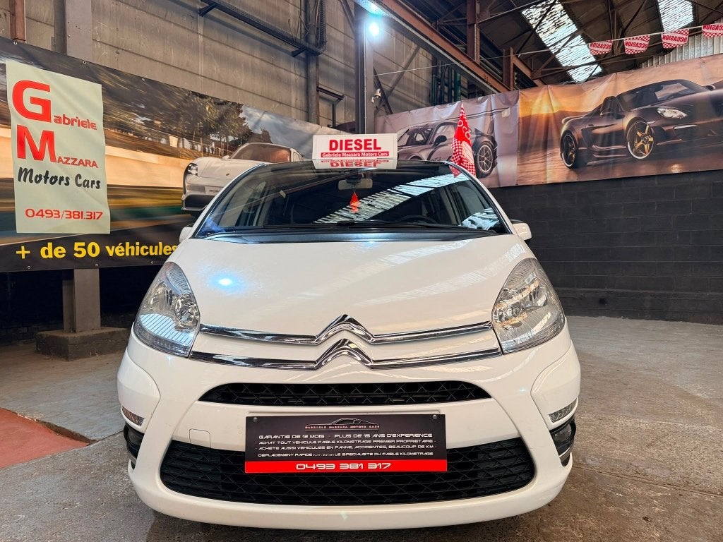 Citroen C4 Picasso 1.6HDI automatische Att-aanhangwagen, Automaat, 82 kW, Wit, Leder