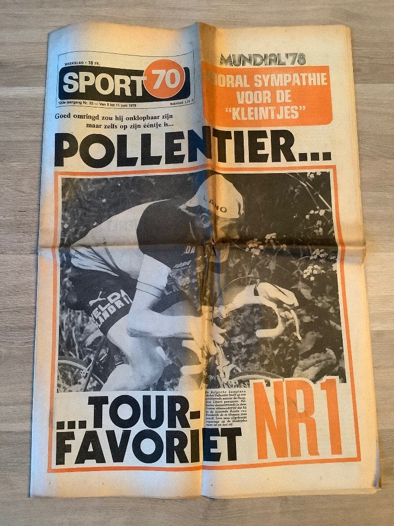 Kranten Sport 70 - Mundial 1978 Argentinië, Enlèvement ou Envoi, Utilisé, Livre ou Revue