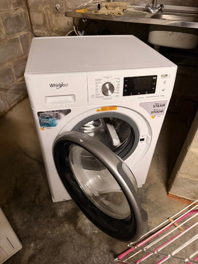 Wasmachine, 8 tot 10 kg, Ophalen, Zo goed als nieuw, Voorlader