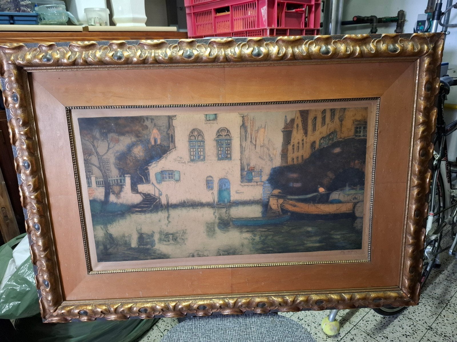 schilderij Alfred  Van Den Neste, Ophalen