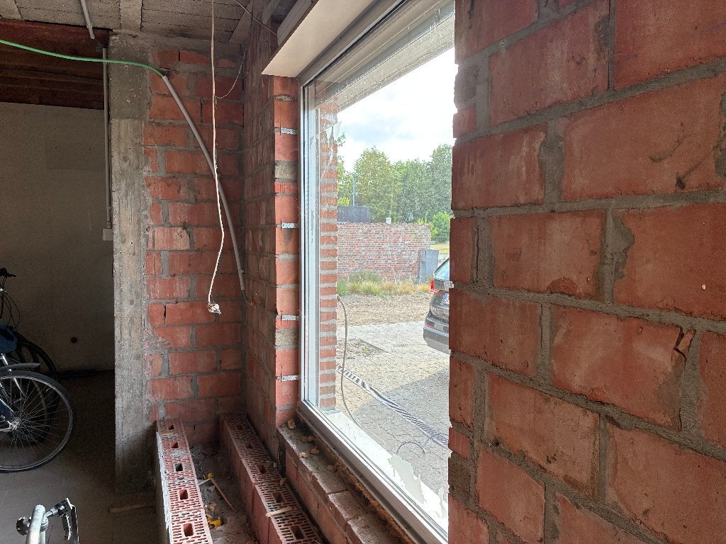 gratis grijs aluminium raam met hoogrendementsglas B158xH165, Ophalen, Gevelraam of Ruit, Gebruikt, 160 cm of meer