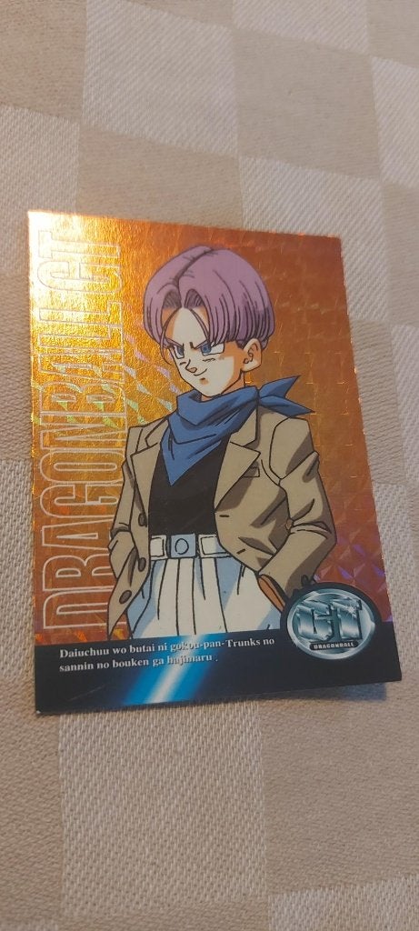 dragonball gt card Trunks glitter Japanse, Hobby en Vrije tijd, Ophalen of Verzenden, Nieuw, Losse kaart