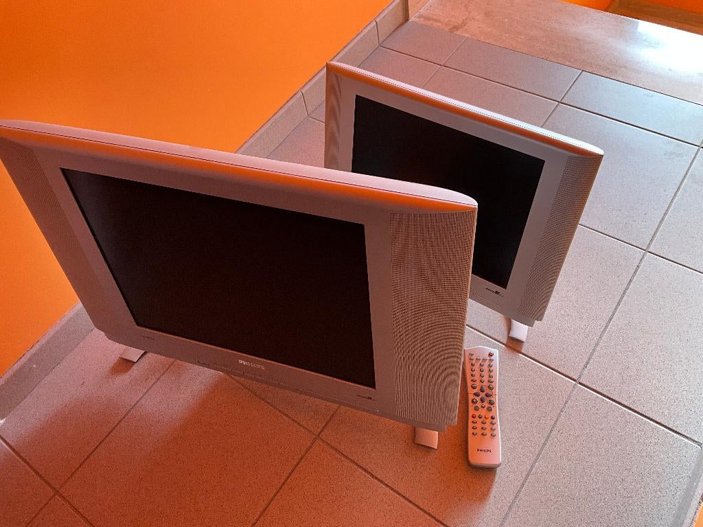 Allereerste Philips LCD TV's - collecters items, TV, Hi-fi & Vidéo, Télévisions vintages, Enlèvement, Utilisé, Moins de 40 cm