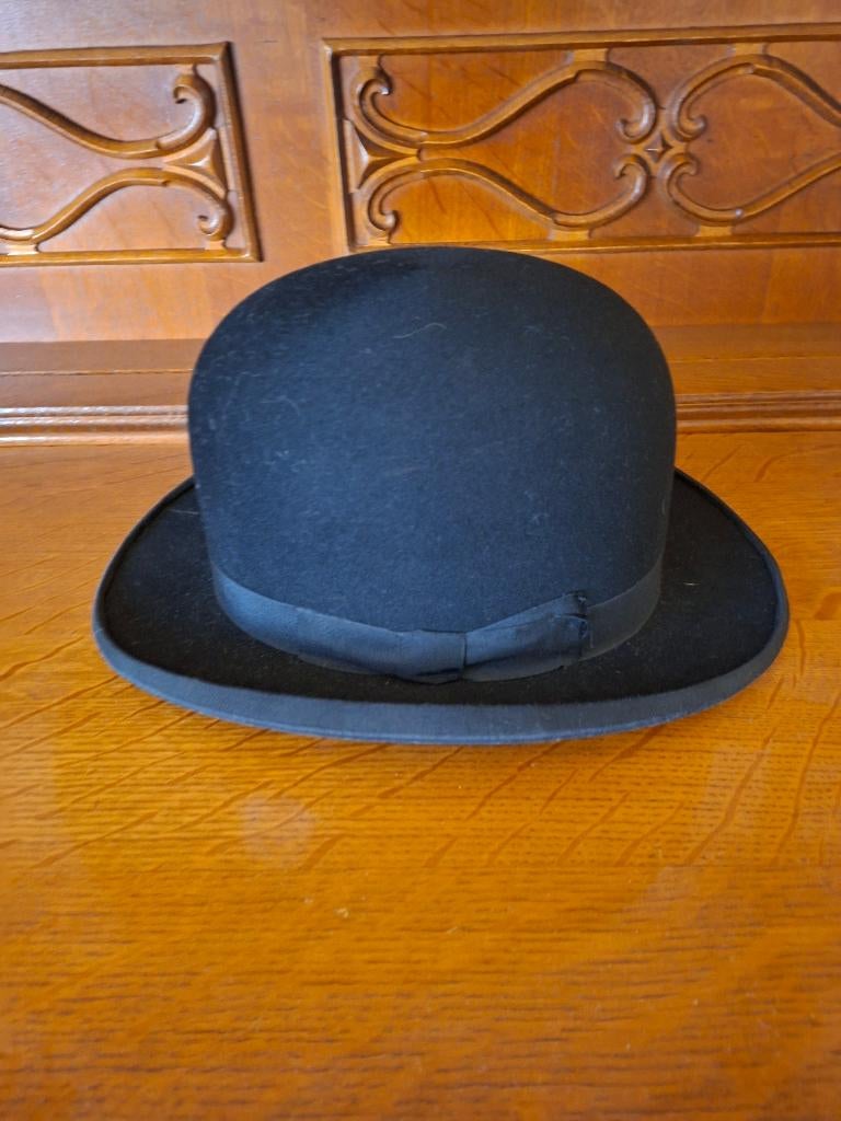 Klassieke zwarte bolhoed (bowler) – “Ultra” – vintage stijl, Ophalen, Gedragen, Hoed