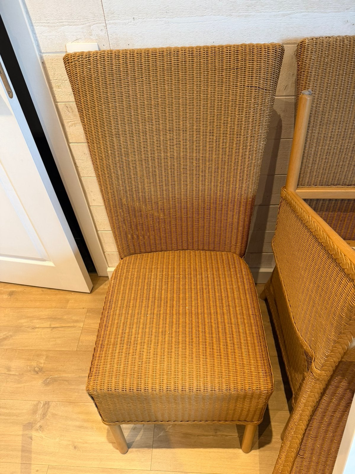 6 landelijke eetkamerstoelen, Osier ou Rotin, Autres couleurs, Landelijk, Enlèvement