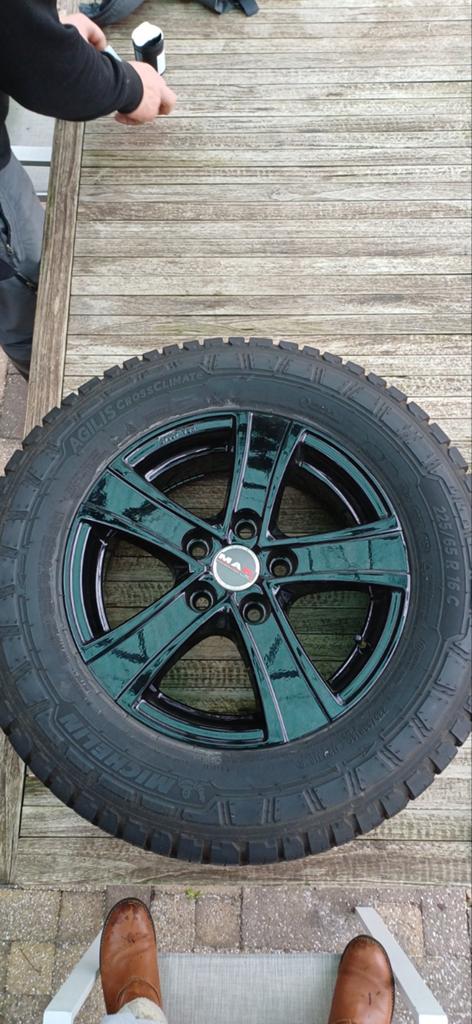 Winterbanden en aluminium velgen, Auto-onderdelen, Banden en Velgen, Ophalen, Winterbanden, Velg(en)