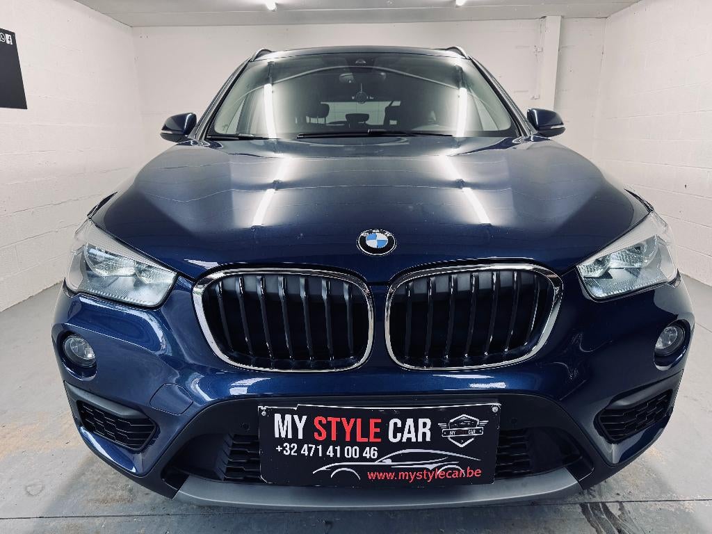 BMW X1, leer, panodak, 1 jaar garantie, Auto's, BMW, Testrit aan huis, 4 cilinders, Blauw, 2020 kg
