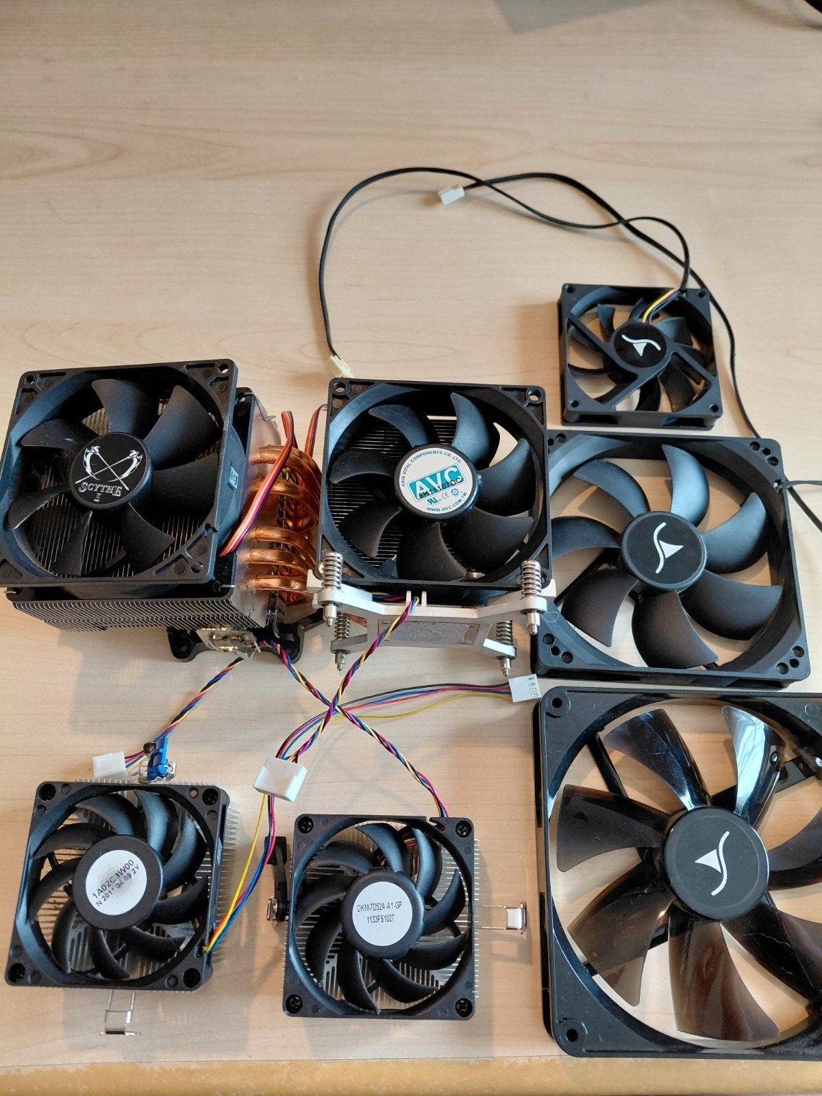 Ventilatoren voor PC - per stuk te koop, Informatique & Logiciels, Refroidisseurs d'ordinateur, Enlèvement, Utilisé, Refroidisseur ordinateur à air