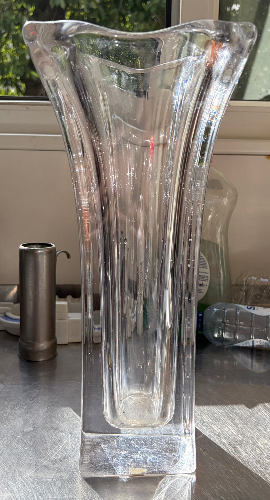 Grand vase en cristal Années 50, Enlèvement, Comme neuf