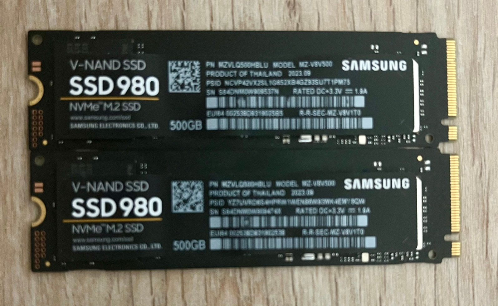 2x SSD Samsung 980 500 Go – 50€ piece ou 100€ les deux, Informatique & Logiciels, Enlèvement, Comme neuf, SSD