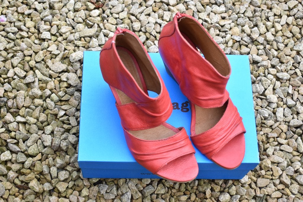 Ciao Ragazzi sandalen - leder - mt 41 - als nieuw, Kleding | Dames, Zo goed als nieuw, Ciao Ragazzi, Rood, Sandalen of Muiltjes