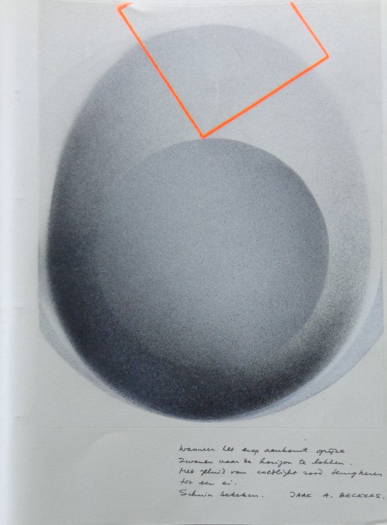 JAAK A. BECKERS / ABSTRACTIE / ORIGINEEL WERK / 40x30cm SIG, Antiek en Kunst, Kunst | Schilderijen | Modern, Ophalen of Verzenden