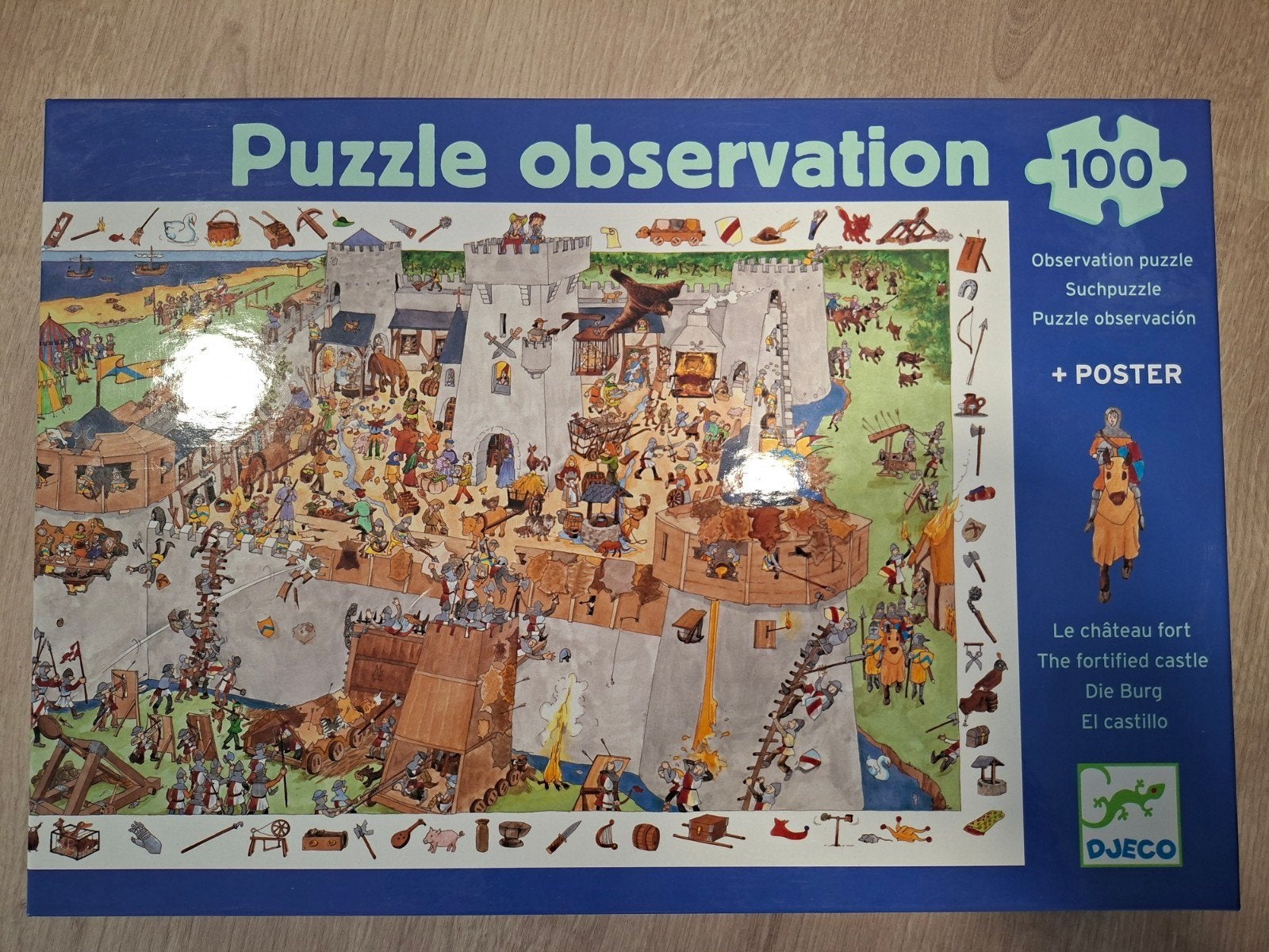 Puzzel ridders Djeco, Hobby en Vrije tijd, Ophalen of Verzenden