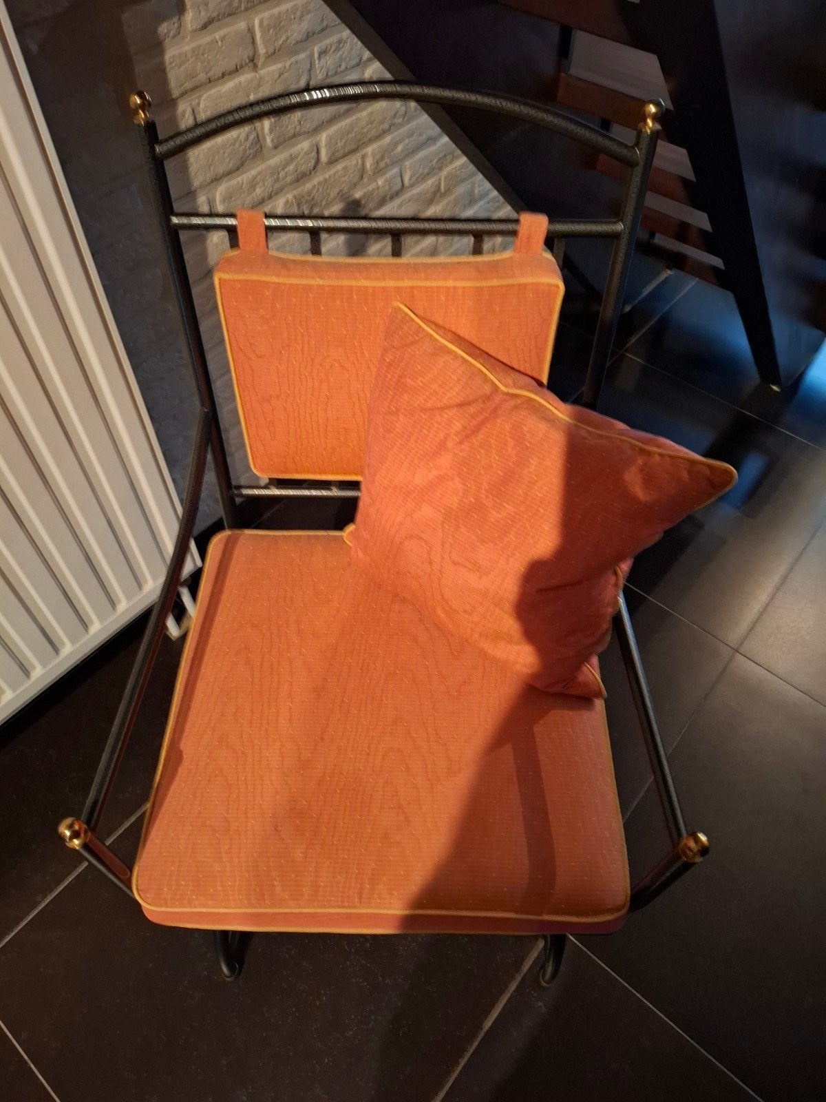 bijzet stoel, Huis en Inrichting, Stoelen, Ophalen, Zo goed als nieuw, Metaal