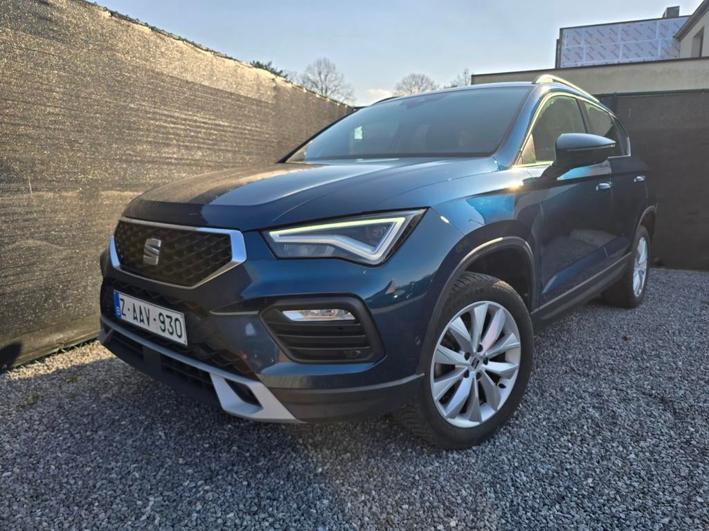 Seat Ateca 1.5 TSi 150 PK 2021 58000 kms ***12M GARANTIE***, Auto's, Voorwielaandrijving, Stof, 4 cilinders, Blauw