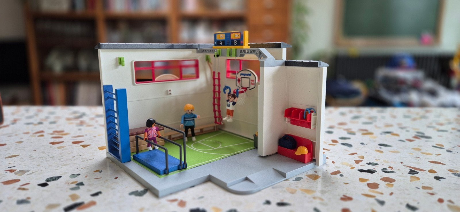 Turnzaal/gymzaal playmobil, Enlèvement