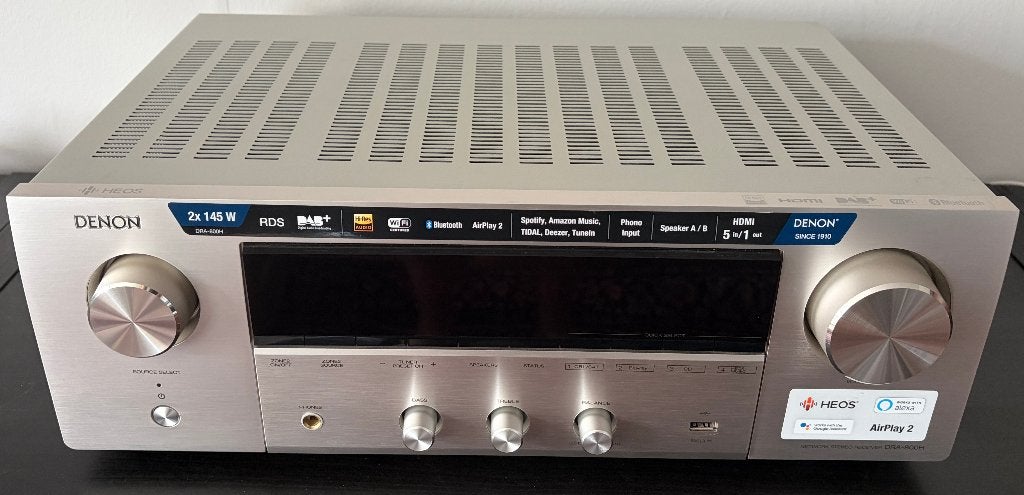 Rare Amplificateur DENON DRA-800H Argenté, Denon, Comme neuf, Enlèvement, Stéréo
