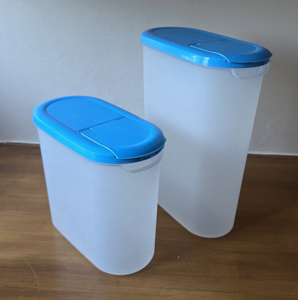 Bewaardozen Ikea JÄKKA, Enlèvement ou Envoi, Boîte de conservation, Utilisé, Bleu