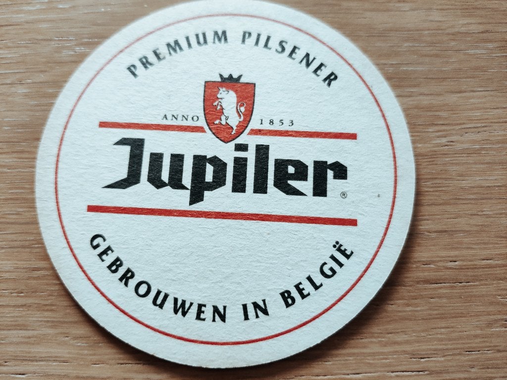 Bierviltje Jupiler/Leffe R/V, Verzamelen, Biermerken, Ophalen of Verzenden, Zo goed als nieuw, Viltje(s), Jupiler