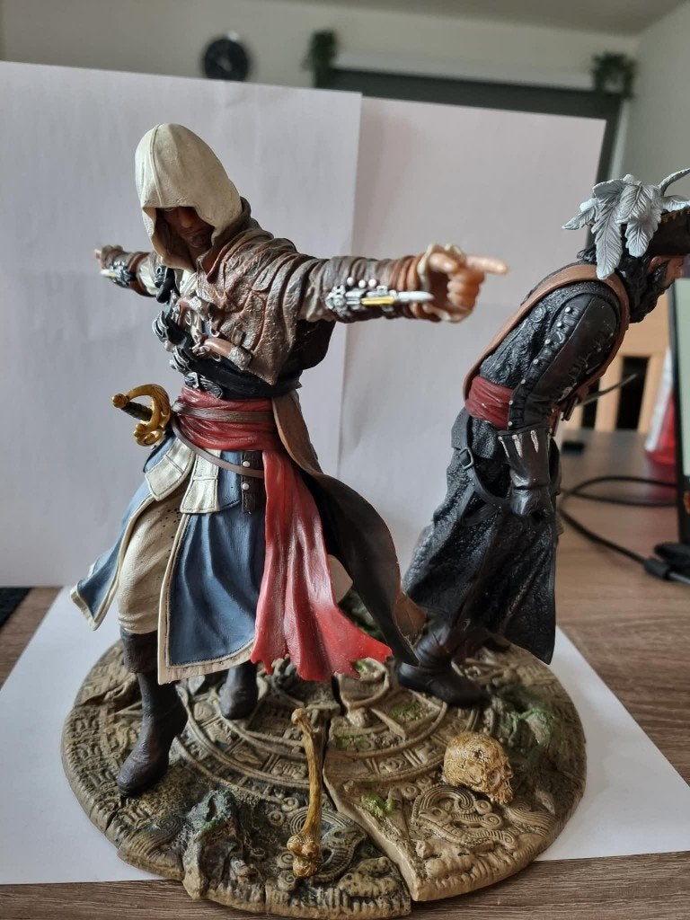 Assassin's Creed 4 Black Flag Diorama - Edward & Blackbeard, Ophalen of Verzenden, Zo goed als nieuw