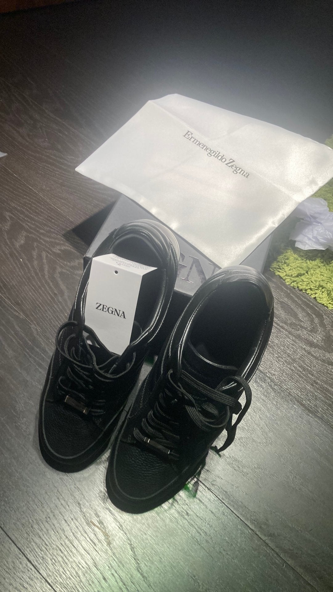 Zegna sneakers zwart maat 42, Ophalen of Verzenden, Nieuw, Zwart, Sneakers