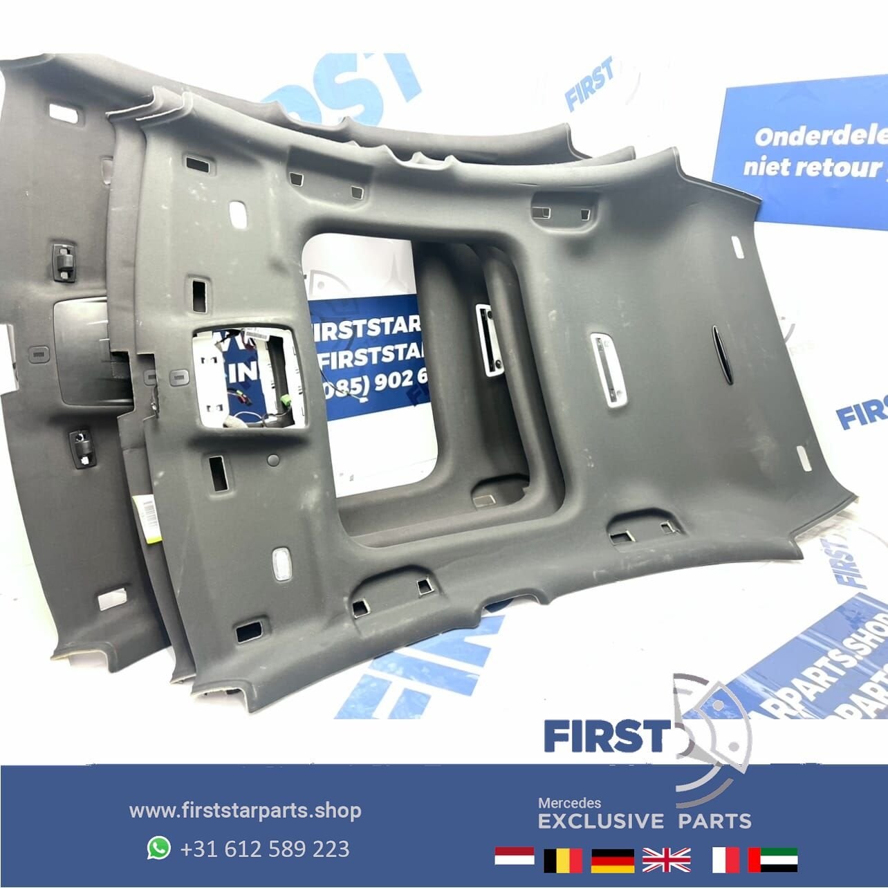 W176 AKLASSE Panorama Dakhemel BEKLEDING zwart Mercedes A Kl, Gebruikt, -, Ophalen of Verzenden, -