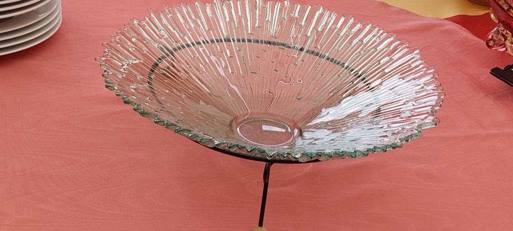 Schaal 39cm doorsnede, Schaal, Rond, Ophalen of Verzenden, Glas