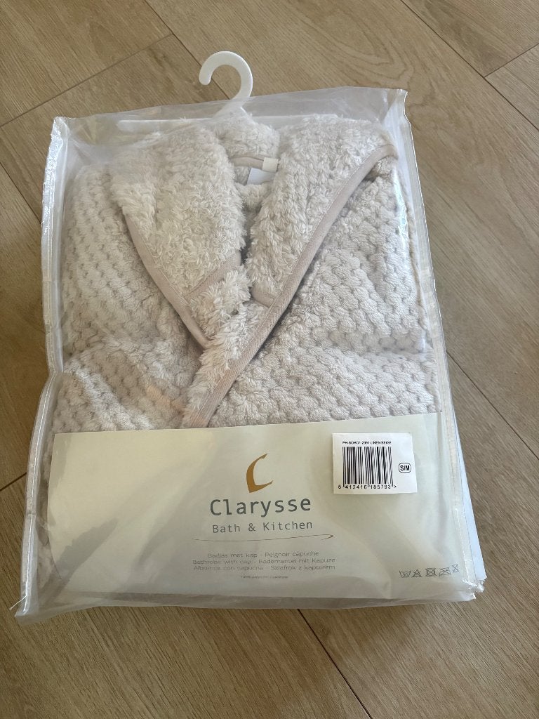 Badjas beige nieuw, Vêtements | Femmes, Homewear, Neuf, Enlèvement ou Envoi, Clarysse, Taille 36 (S)
