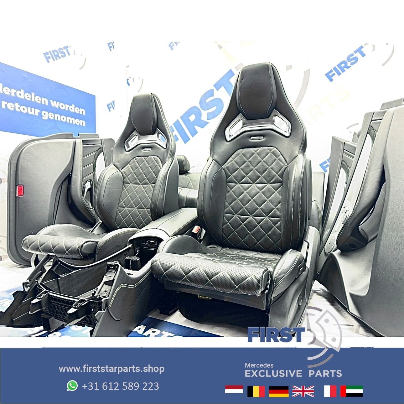 W253 GLC 63 AMG COUPÉ interieur Mercedes C253 GLC63 stoelen, Utilisé, -, -, Enlèvement ou Envoi