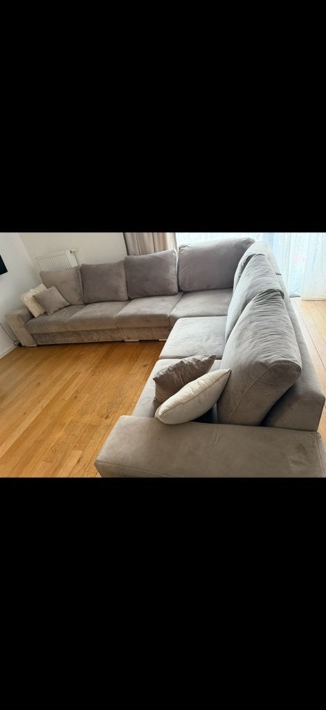 Taupes kleurenbank, Ophalen, Gebruikt, Kunststof, Canapé taupe