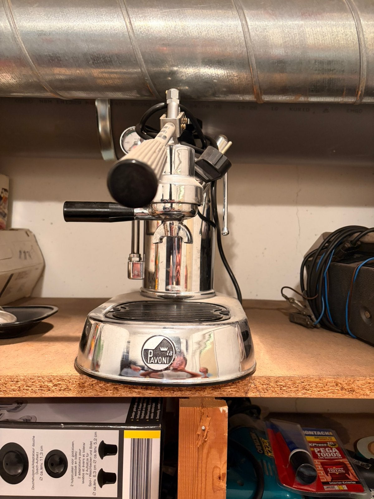 La pavoni professionele espresso machine nooit gebruikt, Electroménager, Café moulu, Machine à espresso, Comme neuf, Tuyau à Vapeur