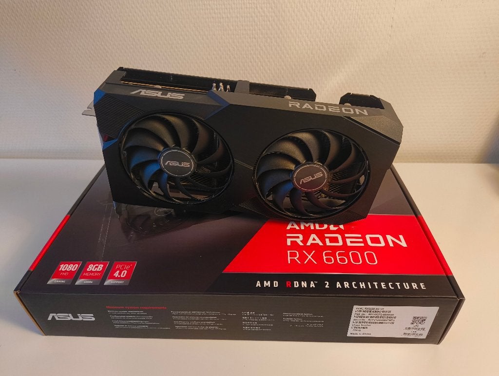 ASUS Radeon RX6600 8gb, Computers en Software, Videokaarten, Ophalen, AMD, GDDR6, PCI-Express 4