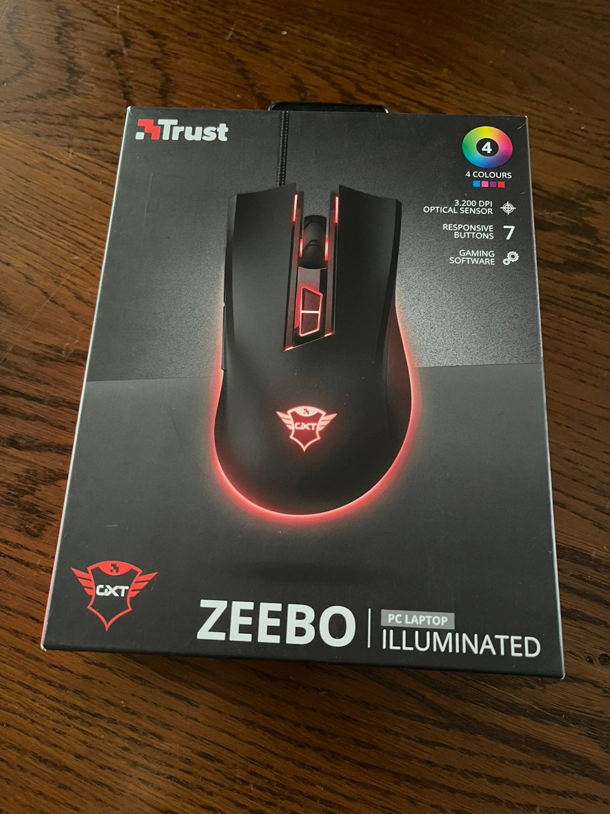 Trust Zeebo GXT 121 gamingmuis, Computers en Software, Muizen, Muis, Ergonomisch, Nieuw, Ophalen of Verzenden
