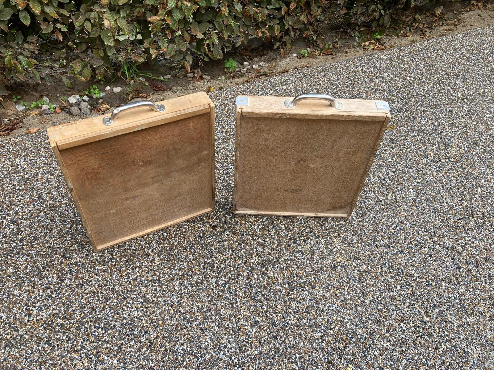 2 houten koffers, Antiek en Kunst, Ophalen