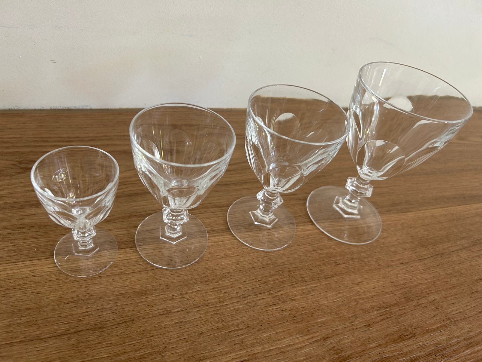 Verres cristal d’arques 8x 4, Enlèvement, Comme neuf