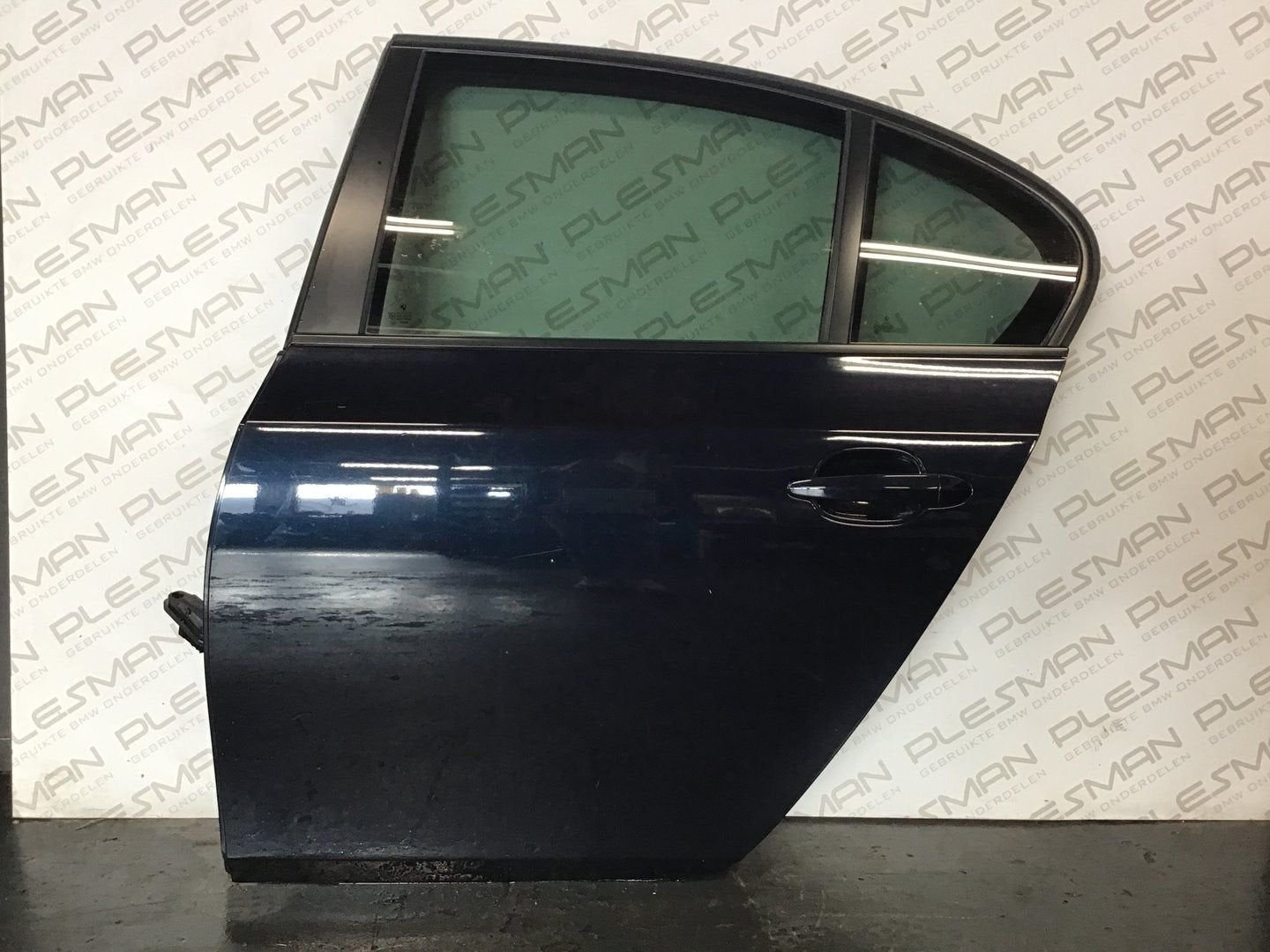 Deur linksachter 416/9 carbonschwarz metallic BMW E60, Arrière, -, Utilisé, Porte