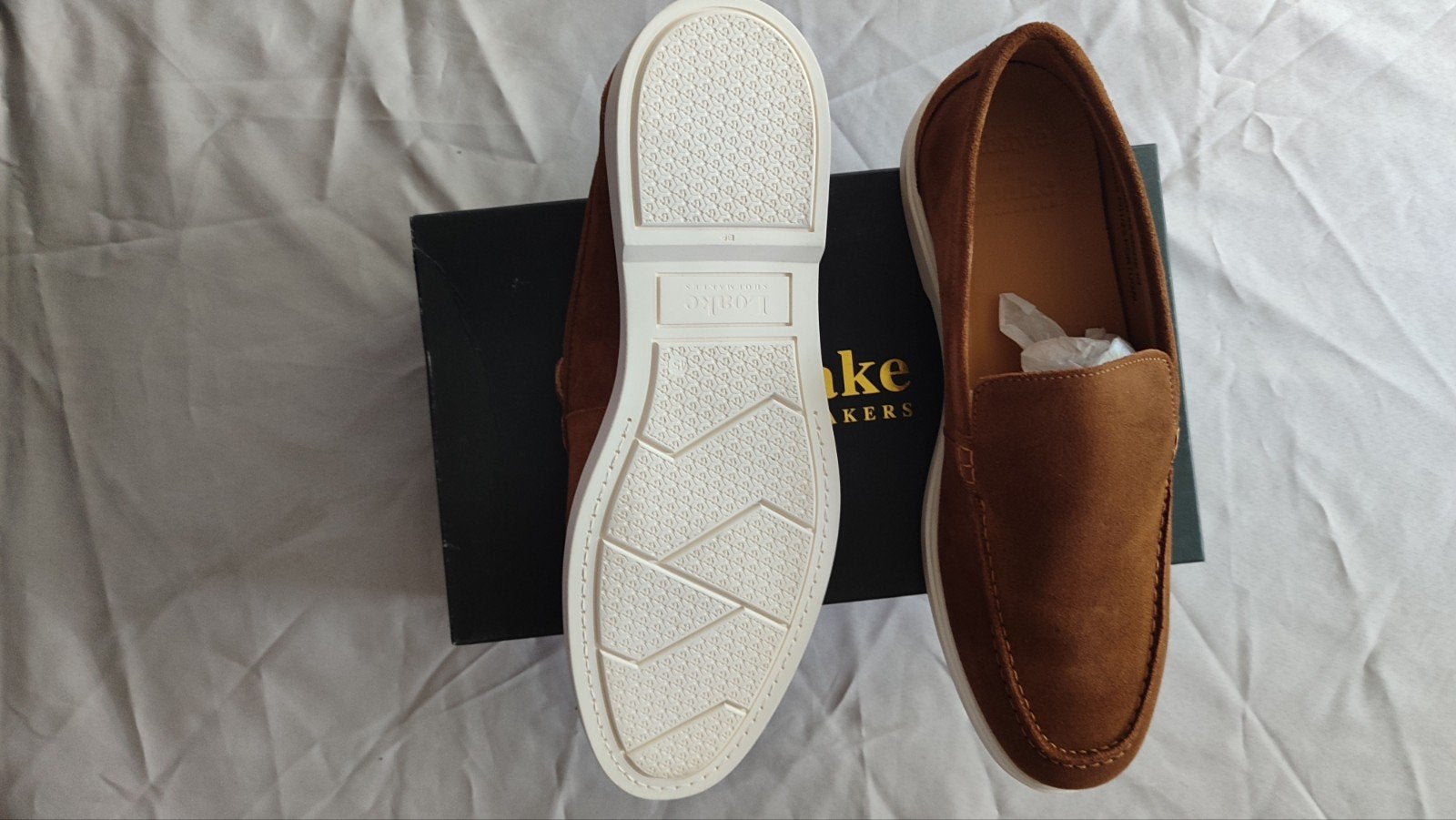magnifique mocassins loake toskany taille 45, Bruin, Nieuw, Ophalen of Verzenden, Loake