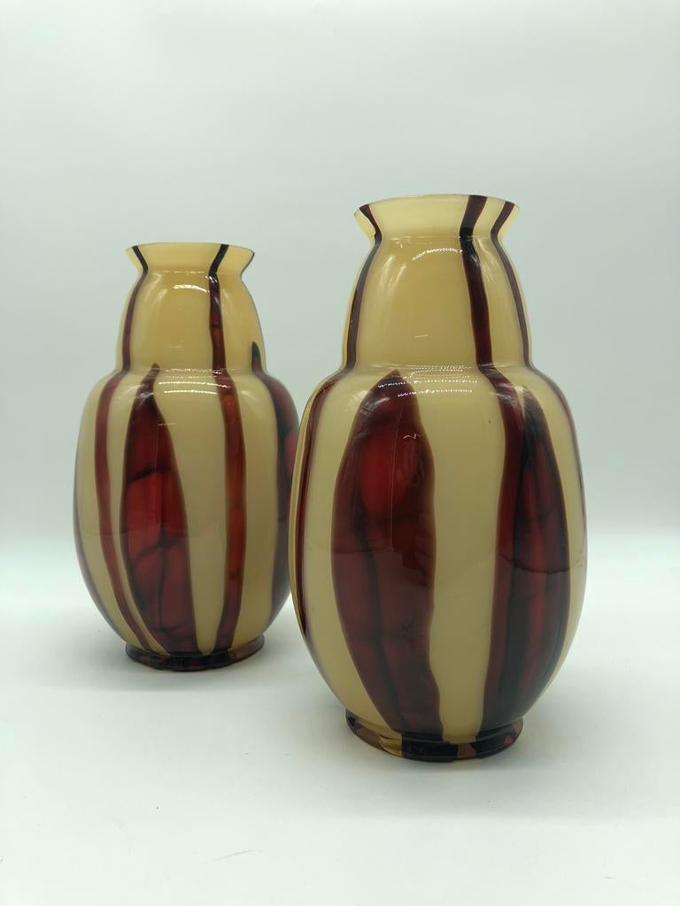 Vases Wilhelm Kralik Sohn, Ophalen of Verzenden, Gebruikt, Overige kleuren, Glas