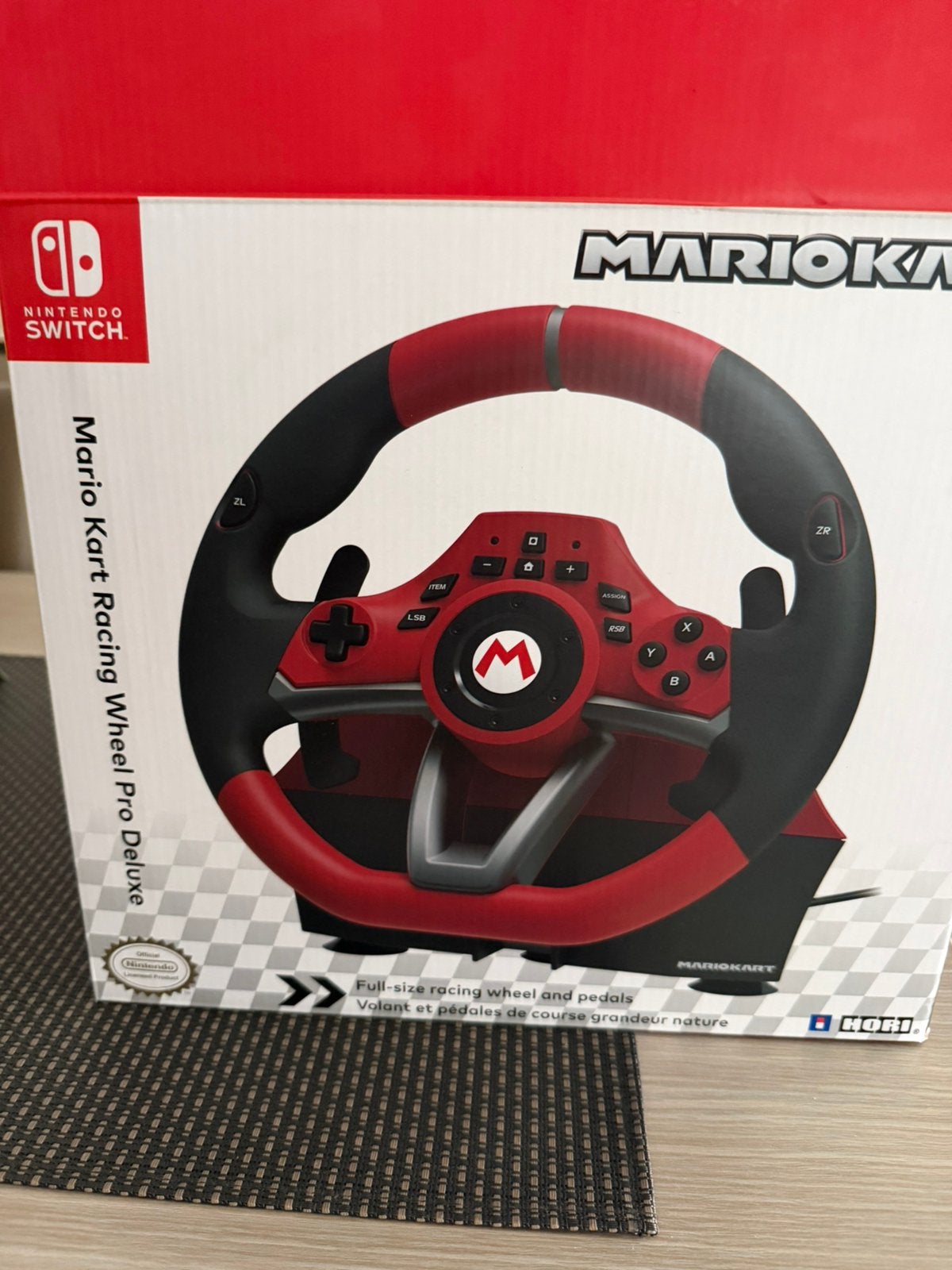 Mario Kart Racing Wheel Pro Deluxr, Ophalen, Zo goed als nieuw, Switch