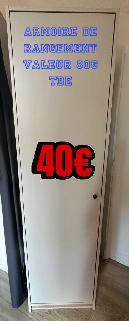 ARMOIRE DE RANGEMENT IKÉA, 25 à 50 cm, Comme neuf, 50 à 100 cm, Avec porte(s)