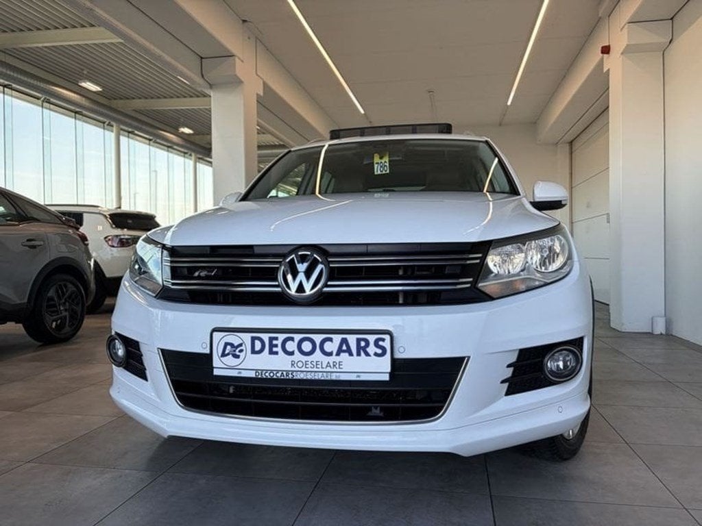 Volkswagen Tiguan R-Line / Panoramisch Dak / Leder & Zetelv, Auto's, Euro 6, Bruin, 5 deurs, SUV of Terreinwagen