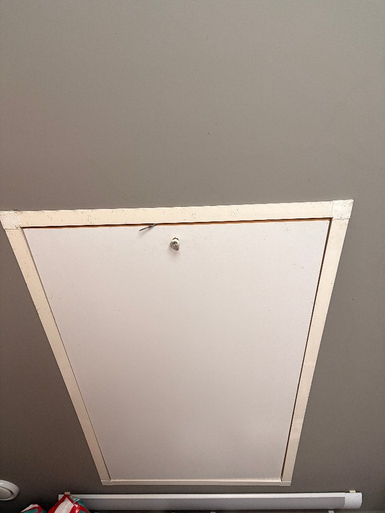 Zoldertrap met luik 120 X 70, Bricolage & Construction, Échelles & Escaliers, Enlèvement, Utilisé, Escalier, Pliable ou rétractable/escamotable